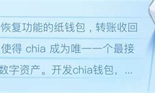 chia钱包被盗(chia钱包下载教程)